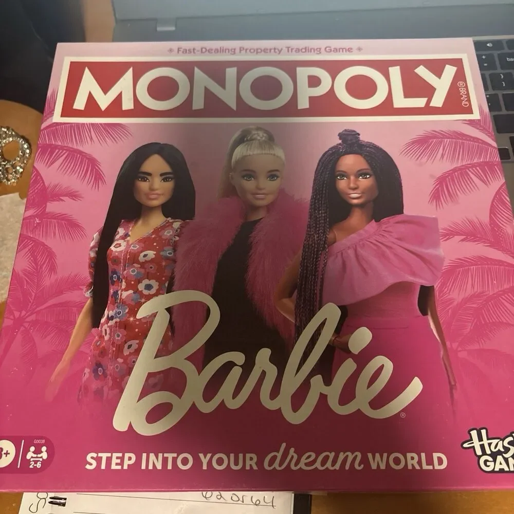 Monopoly Barbie Edition Board Game for Family Fun